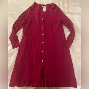 NWT, Susan Graver Longline Button Down Cardigan